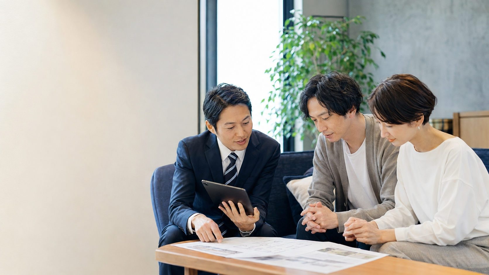 不動産について相談するお客様